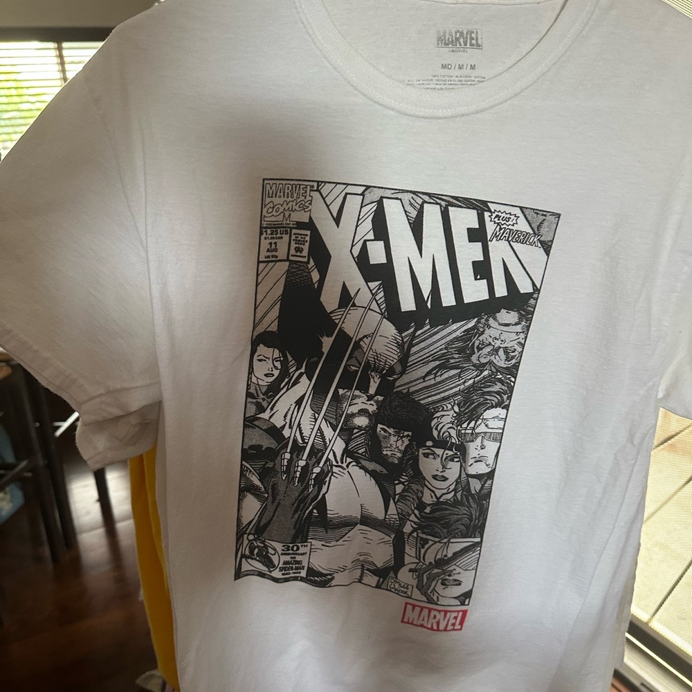 Marvel X-Men Black and White Graphic Tee